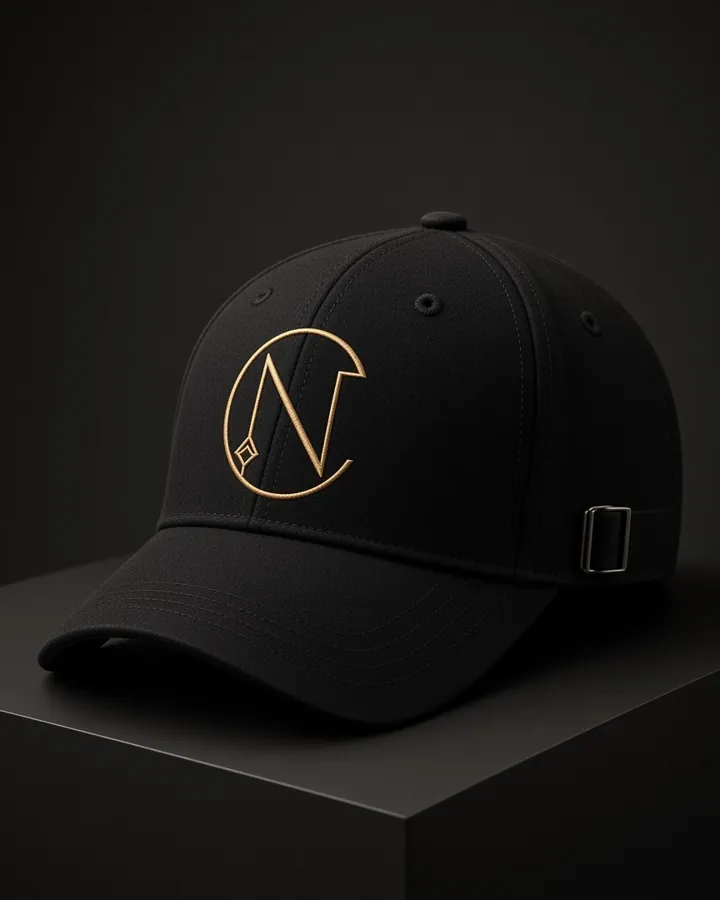 Crest Cap (Black), studio