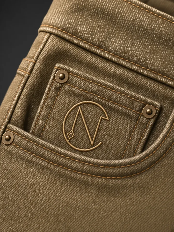 Signature Jean (Gold), detail 1