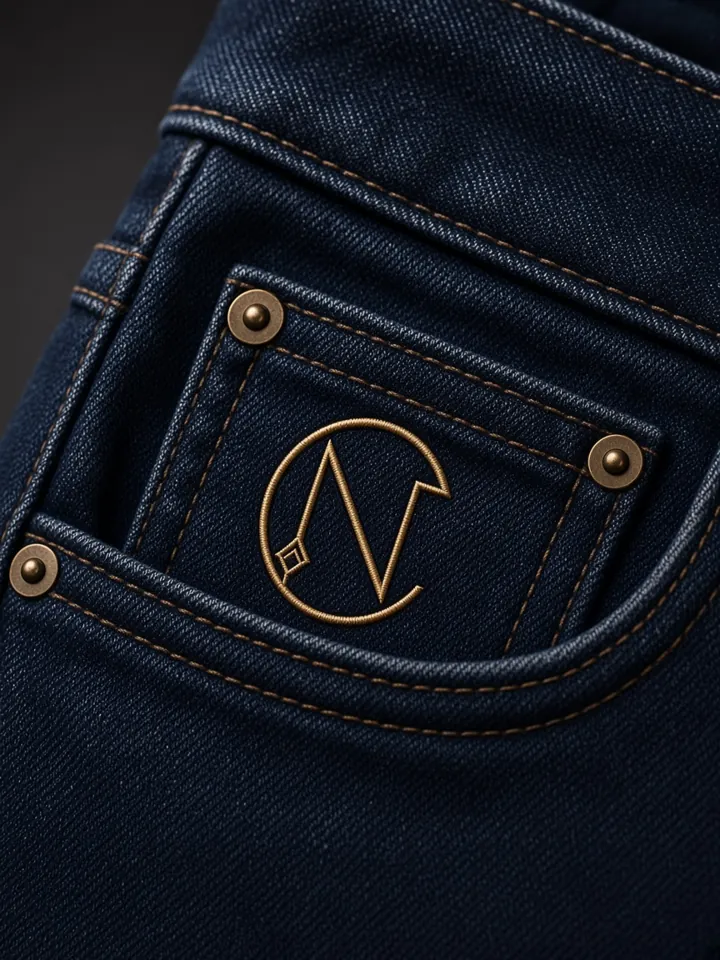 Signature Jean (Indigo), detail 1