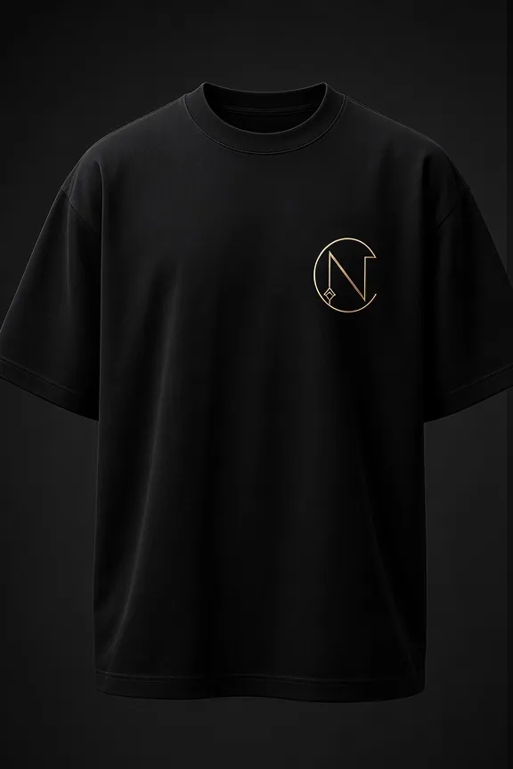 Presence Tee (Black), front